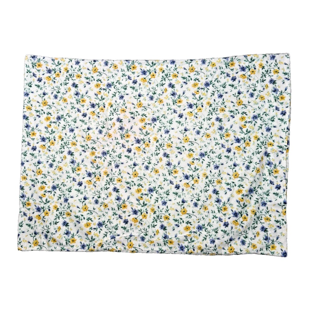 Laura Ashley Petit Garden Party Floral Flannel Standard Pillowcase Cozy Vintage!